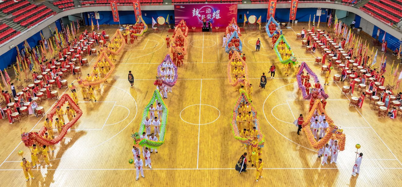深圳团建活动-龙鼓汇演大场景