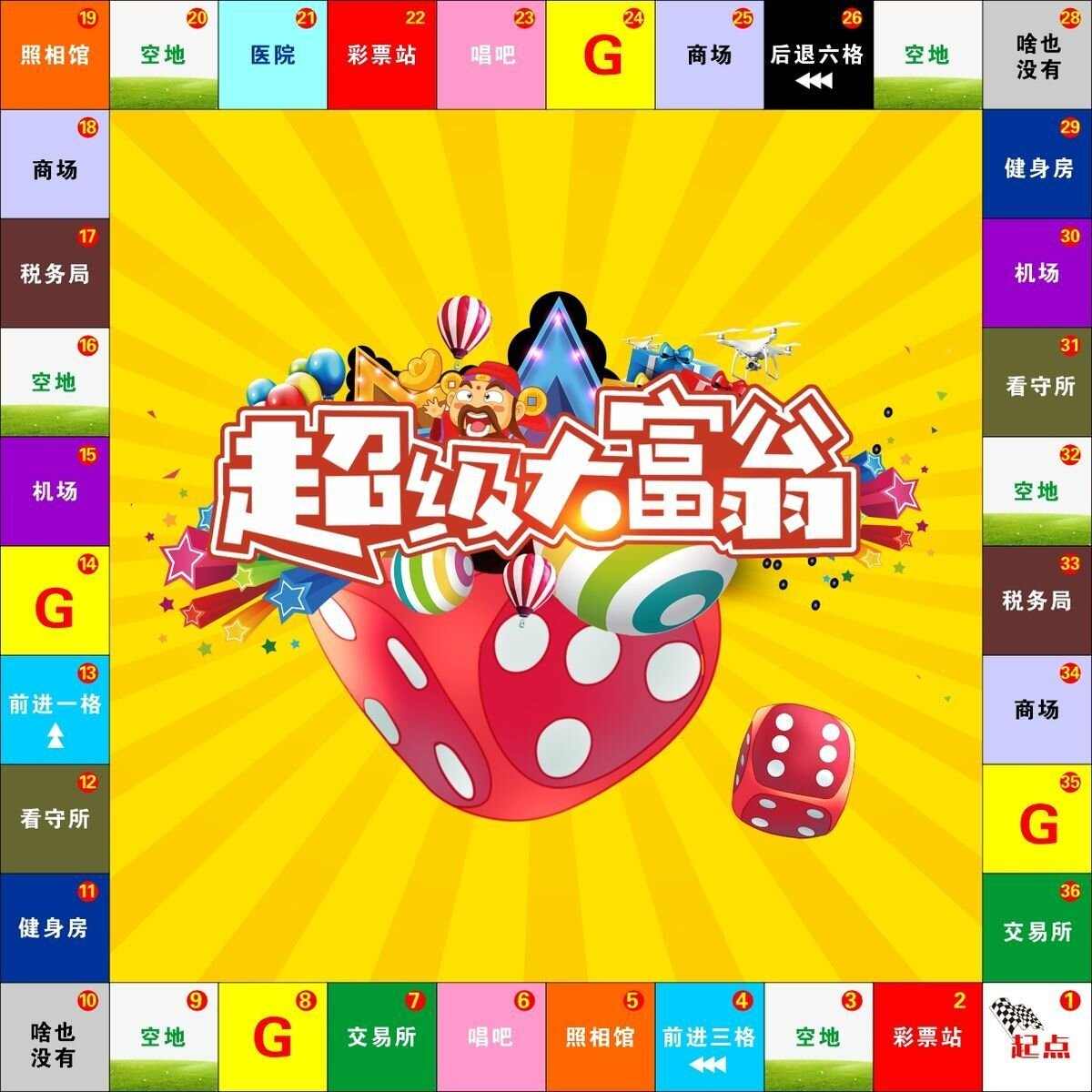 超级大富翁游戏地图